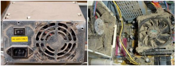 Сильно греется блок питания компьютера