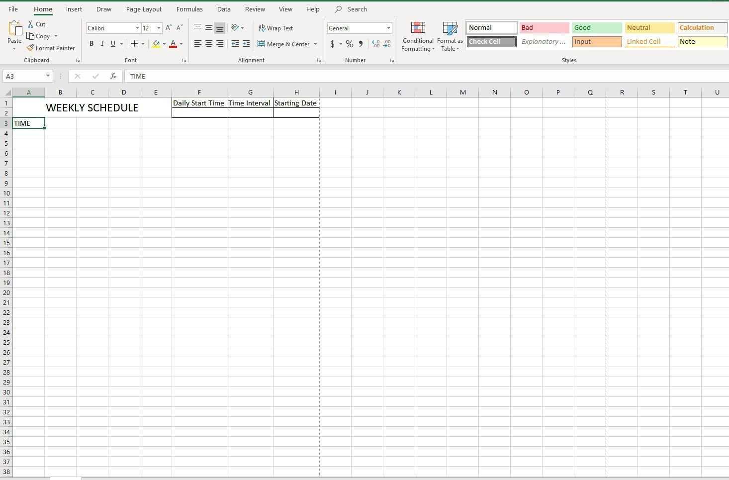 Скриншот TIME в формате A3
