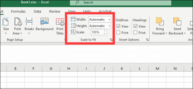 Excel - масштабировать по размеру
