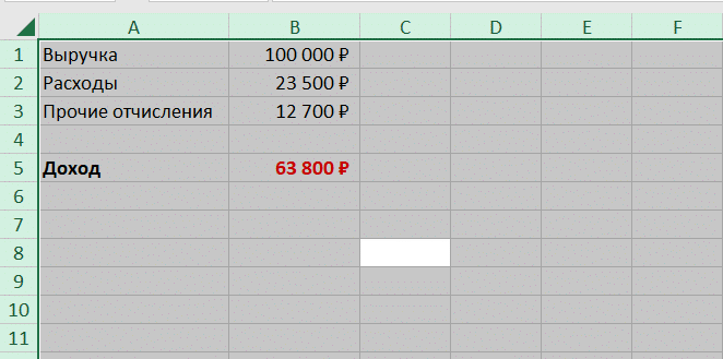 Выберите ячейки, чтобы снять защиту с листа