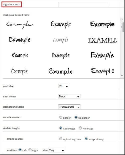 Генератор подписей онлайн