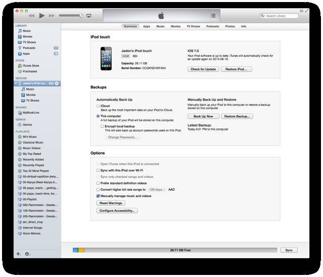 Почему не включается iPod и что делать