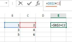 Как заморозить ячейку в формуле Excel