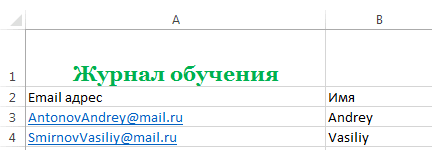 Выравнивание ширины в Excel