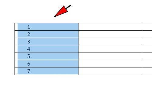 автоматическая нумерация столбцов