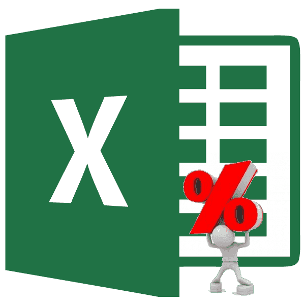 Вычитание процентов в Microsoft Excel