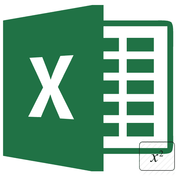 Квадратный градус в Microsoft Excel